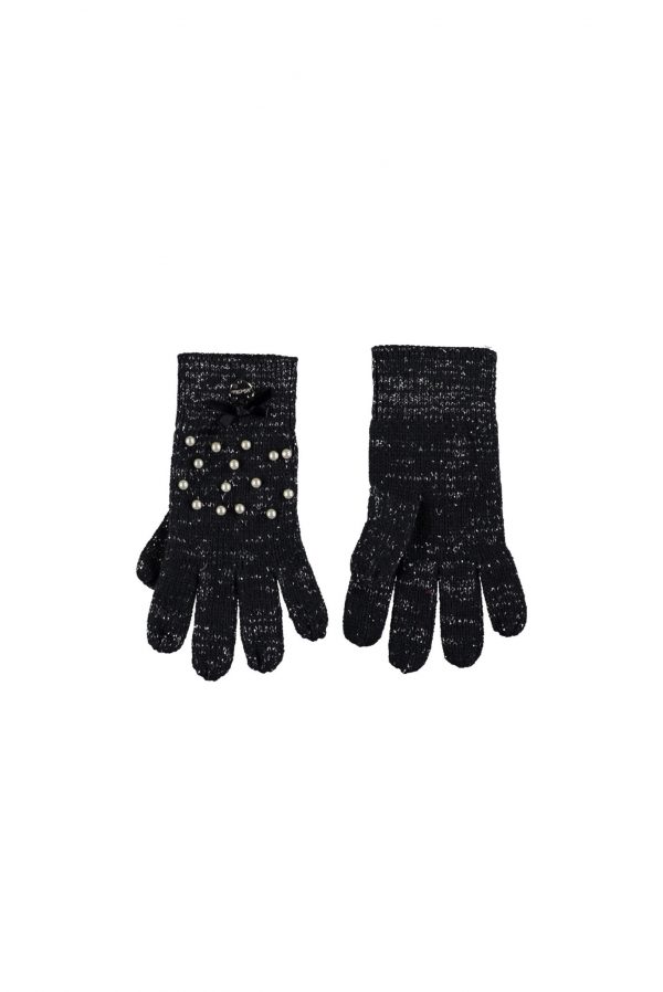 Le Chic Meisjes handschoen gebreid - Marine blauw