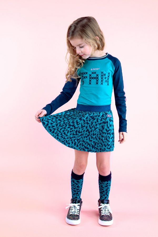 B.Nosy Meisjes shirt raglan 'FAN' - Fanfare
