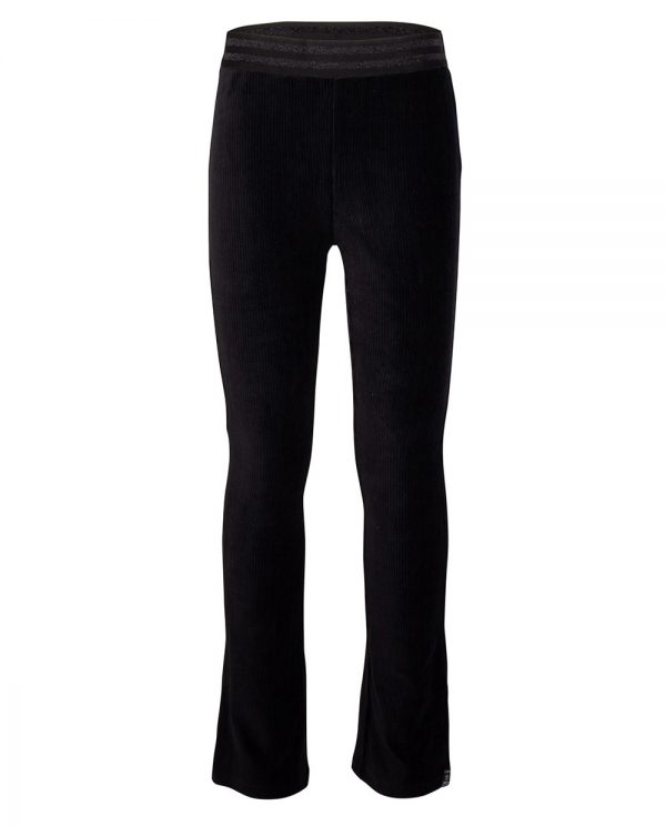 Indian Blue Jeans Meisjes flair broek rib - Zwart