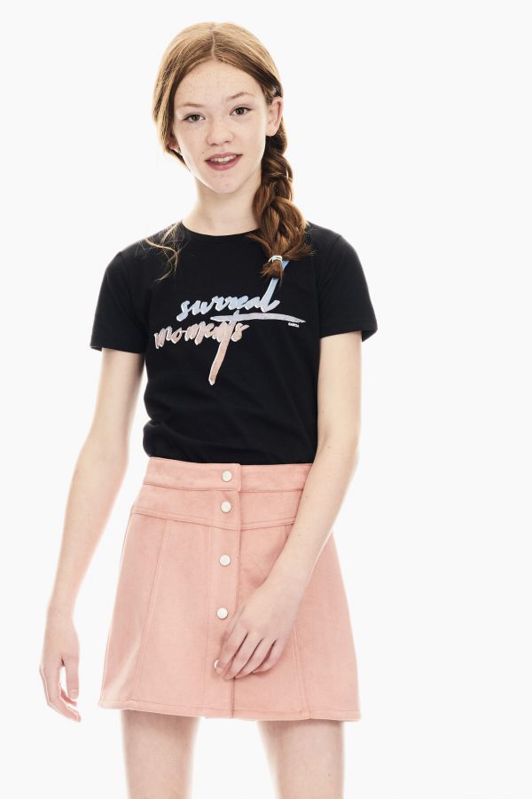Garcia Meisjes t-shirt - Zwart