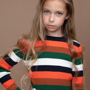 NoNo Meisjes shirt gebreid - Kiu - Chili