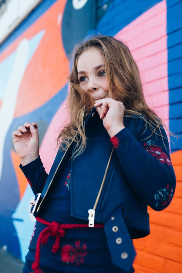 Quapi Meisjes gilet - Devi - Donker blauw