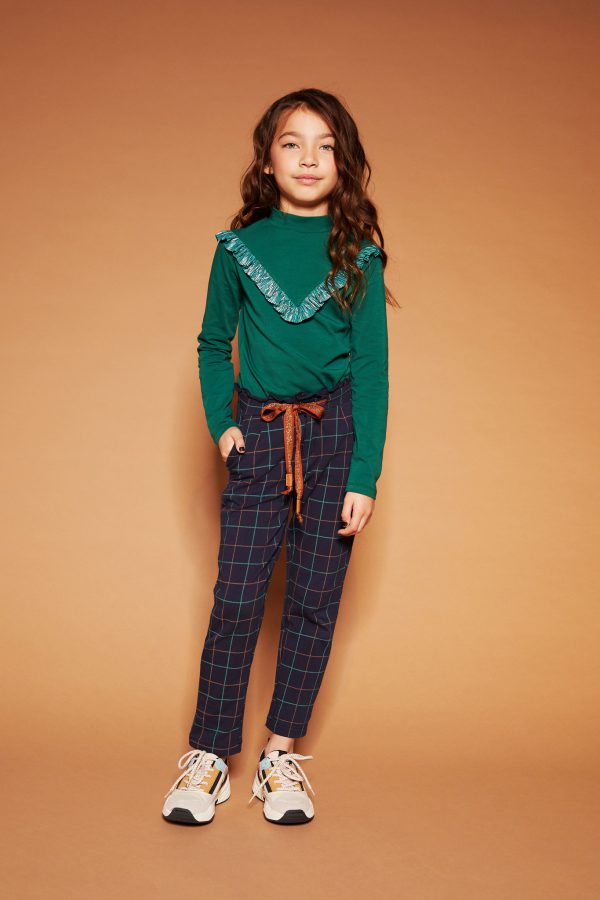 NoNo Meisjes broek - Suna - Marine blauw