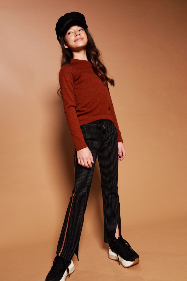 NoBell Meisjes flair broek - Sahara - Zwart