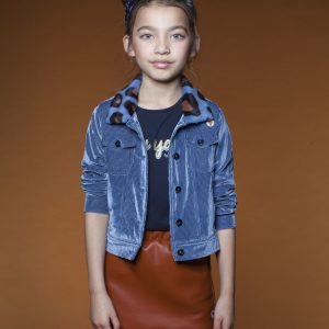 Moodstreet Meisjes spijkerjas - Simply blauw