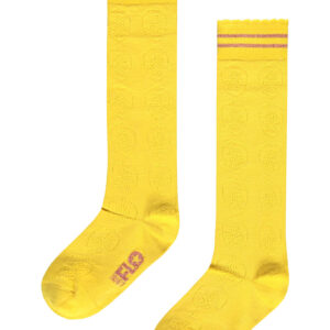 Like Flo Meisjes kniekousen ajour - Lemon