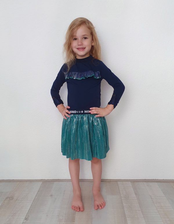 NoNo Meisjes jurk - Mary - Pine Groen